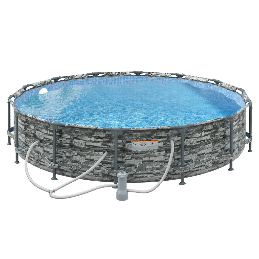 14' Above Ground Pool with Filter Pump R9873