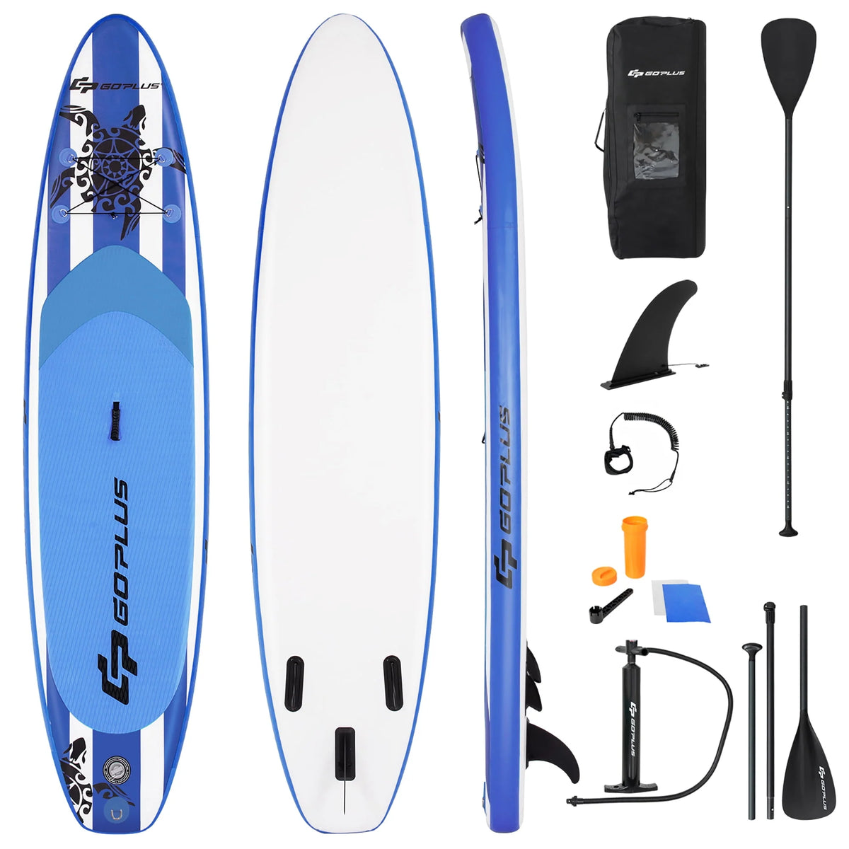 11' Inflatable Stand Up Paddle Board with Carry Bag L64787