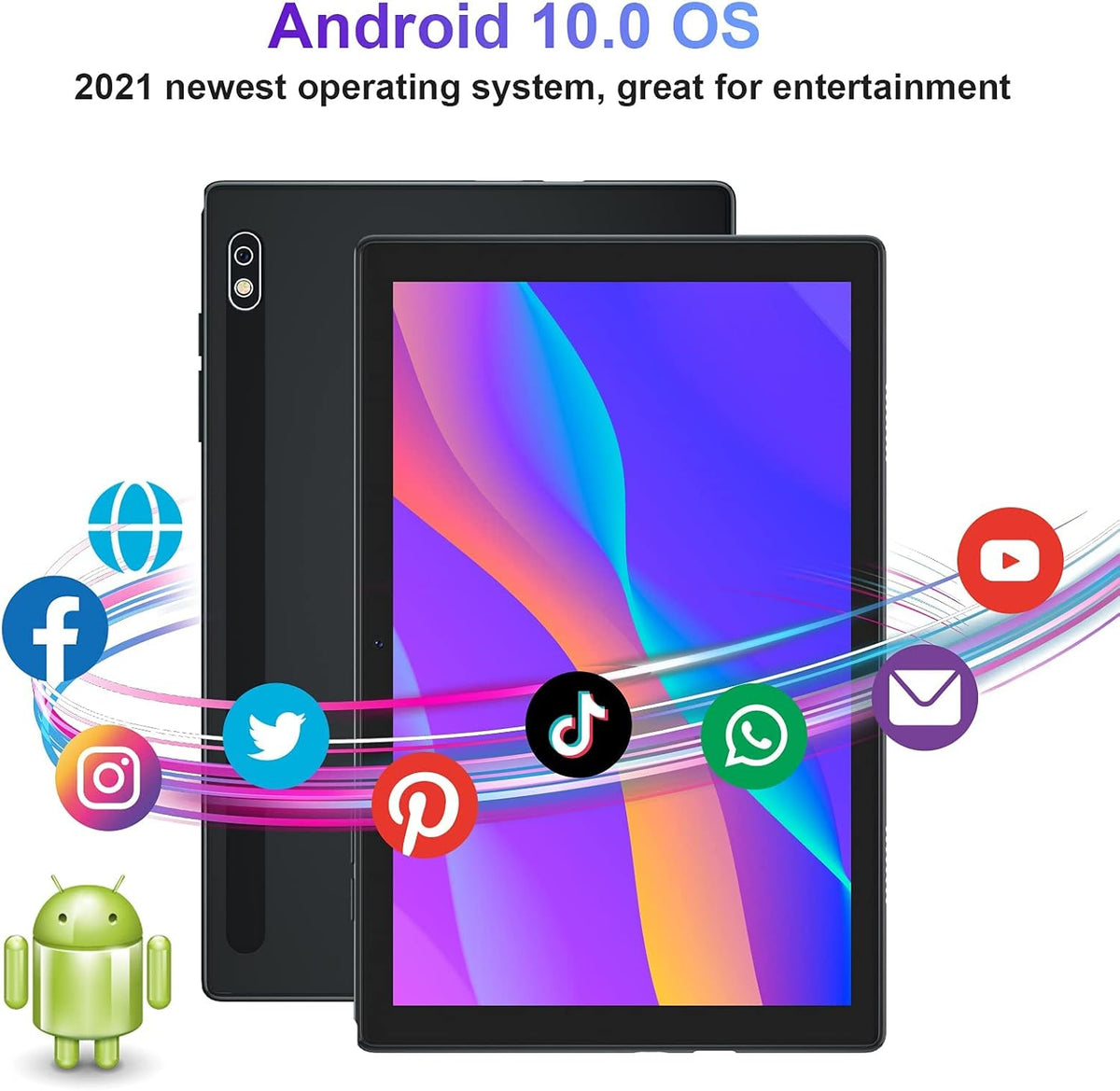 10 inch Android Tablet 2GB RAM 32GB ROM Quad Core W9612