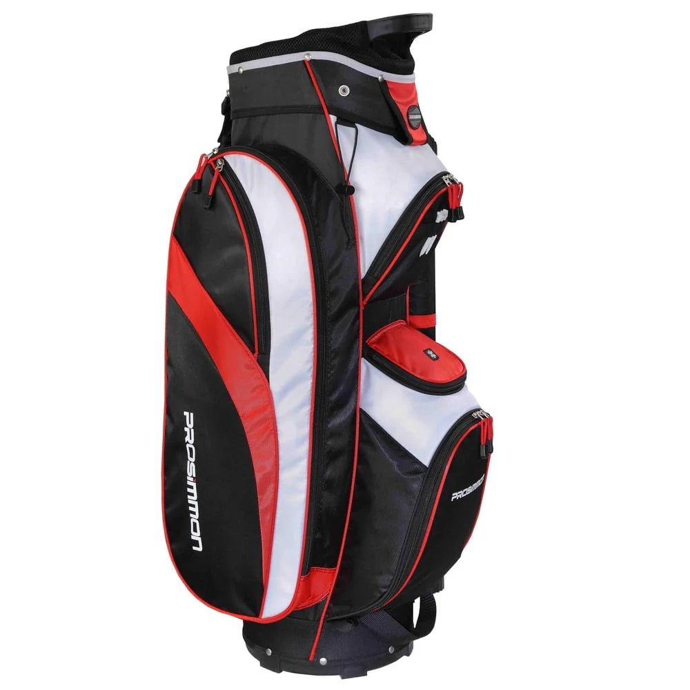 14 Way Cart Golf Bag Black Red M933