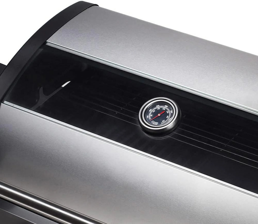 4-Burner Propane Gas Grill with Side Burner, Stainless Steel 60,000 BTU, Black F468943