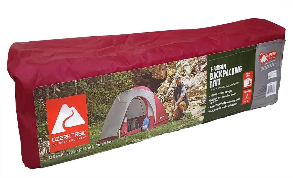 1-Person Backpacking Tent with Large Door M101803