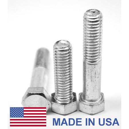1 inch-14 x 2 1/2 inch UNS Grade 5 Hex Cap Screw Medium Carbon Steel Zinc Plated Pk 10 I84660