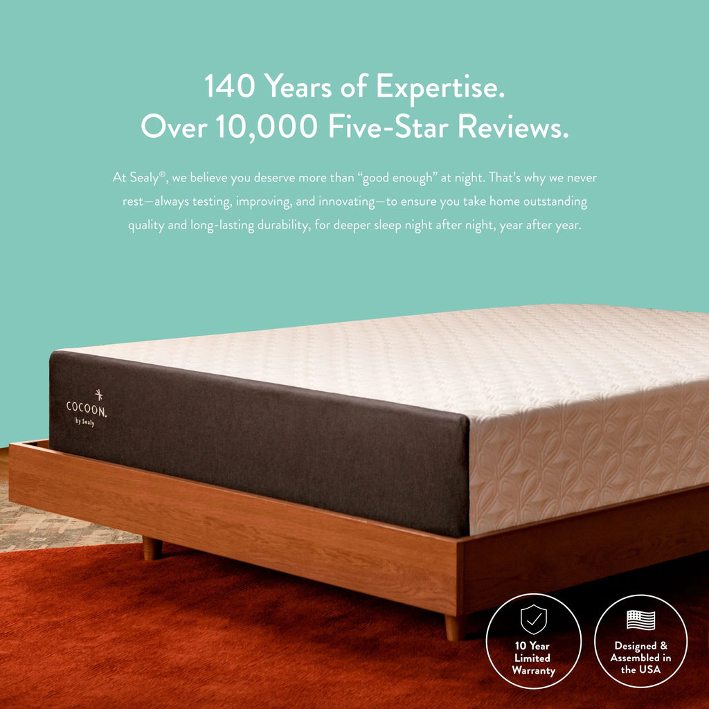10 Medium Gel Memory Foam Mattress, Queen P954253