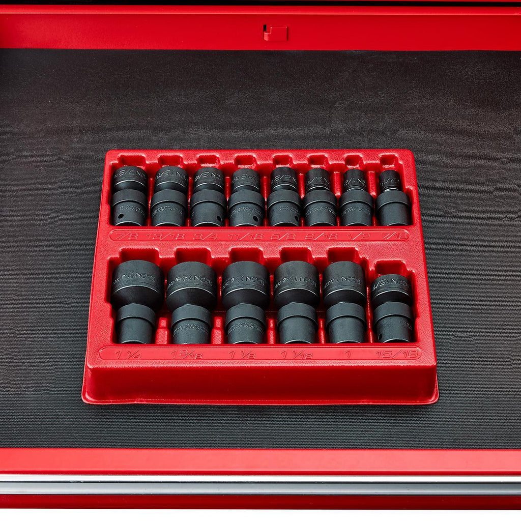 1/2 in. Drive SAE Impact Swivel Socket Set, 14-Piece P647170