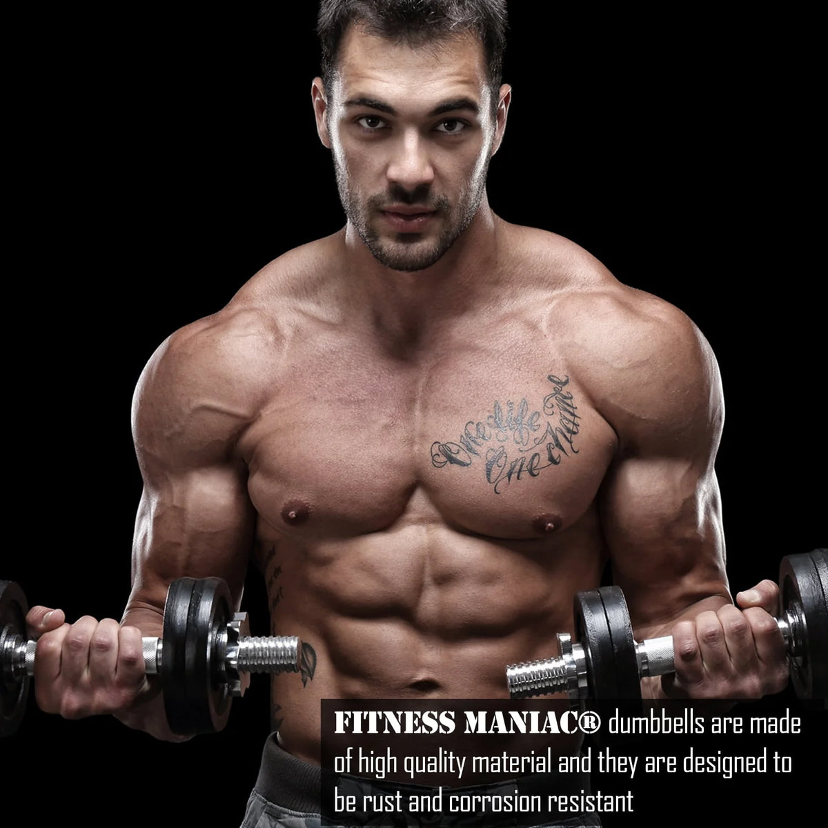 105 lbs Adjustable Cast Iron Dumbbells Set R21432