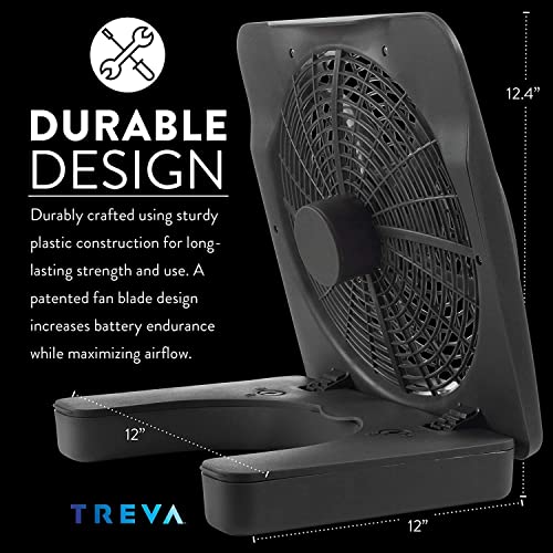 10-Inch Portable Battery Fan, 2 Speed N757
