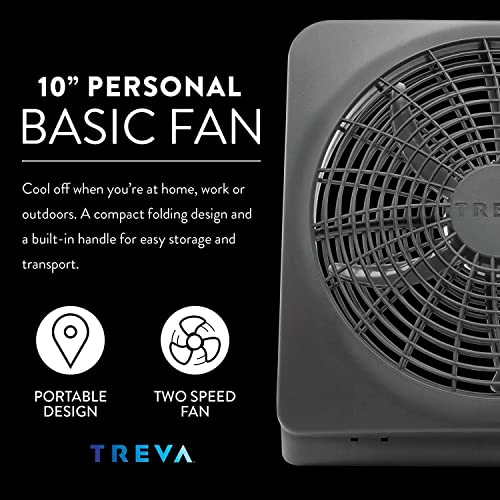 10-Inch Portable Battery Fan, 2 Speed N757