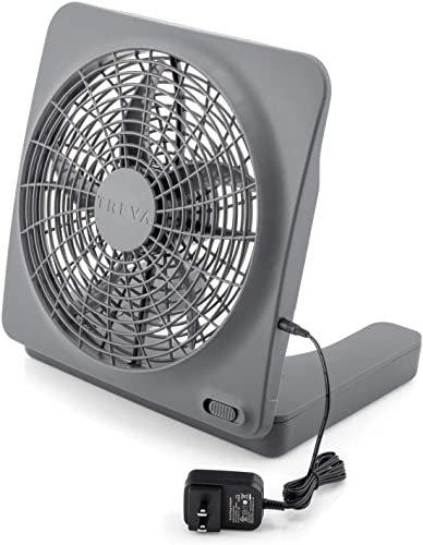 10-Inch Portable Battery Fan, 2 Speed N757