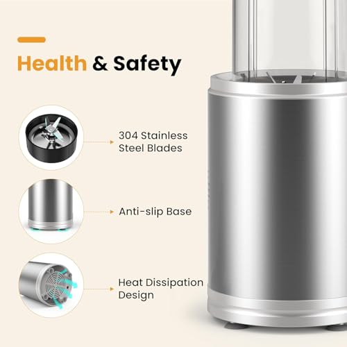 1300W Portable Smoothie Blender with 2 27Oz To-Go Cups K470025