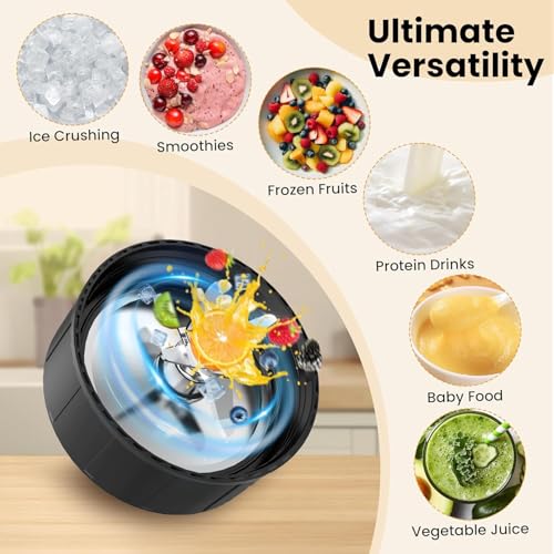 1300W Portable Smoothie Blender with 2 27Oz To-Go Cups K470025