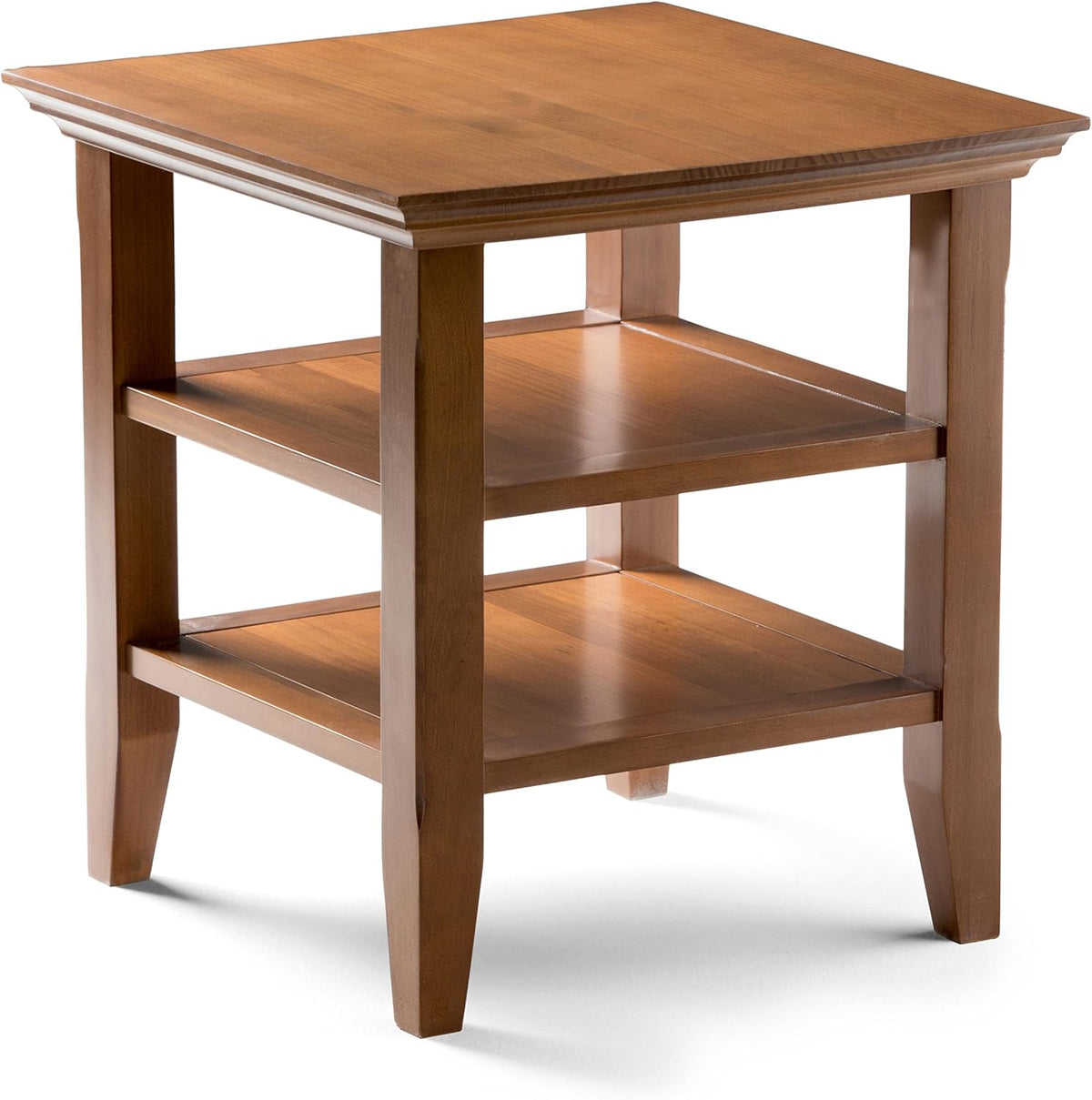 19 inch Rustic Natural Aged Brown End Table O1023