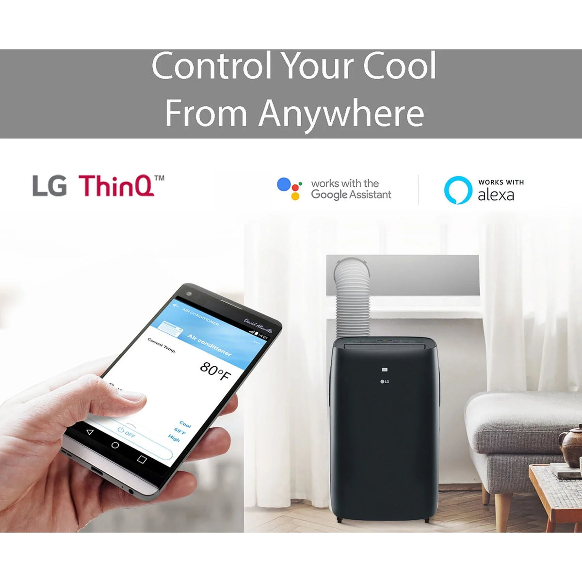 10,000 BTU Smart Wi-Fi Portable Air Conditioner K804819