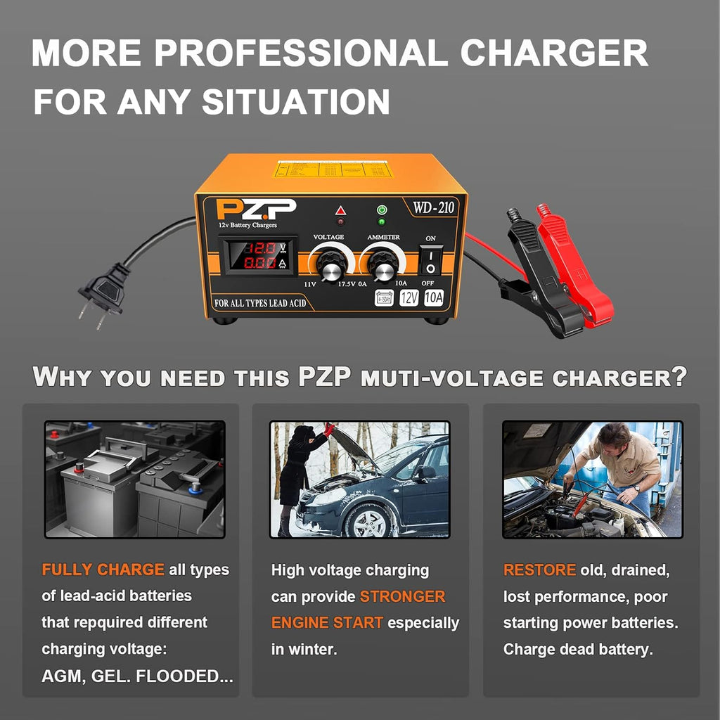 12V/24V Manual Battery Charger K407366