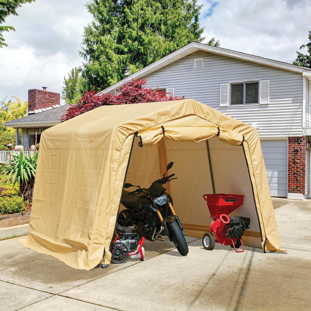 10 ft. x 10 ft. Portable Shed F29281