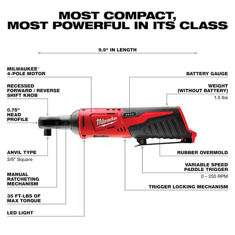 12V Lithium-Ion Cordless Straight Die Grinder Kit with 3/8 in. Ratchet J782985