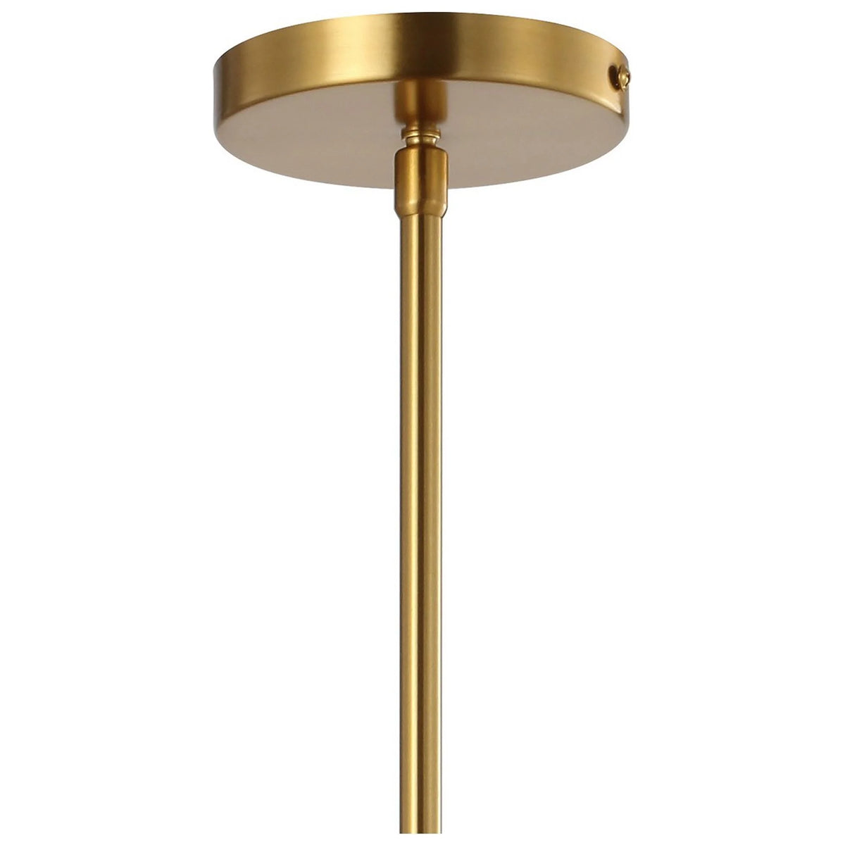 13" 1-Light Iron LED Dome Pendant U9886