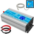 1500 Watt Pure Sine Wave Inverter 12V DC to 110V/120V AC H933298