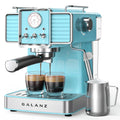 Espresso Machine with Milk Frother, 15 Bar Pump, 1.5L Removable Water Tank, Retro Red, 1350 W G104588