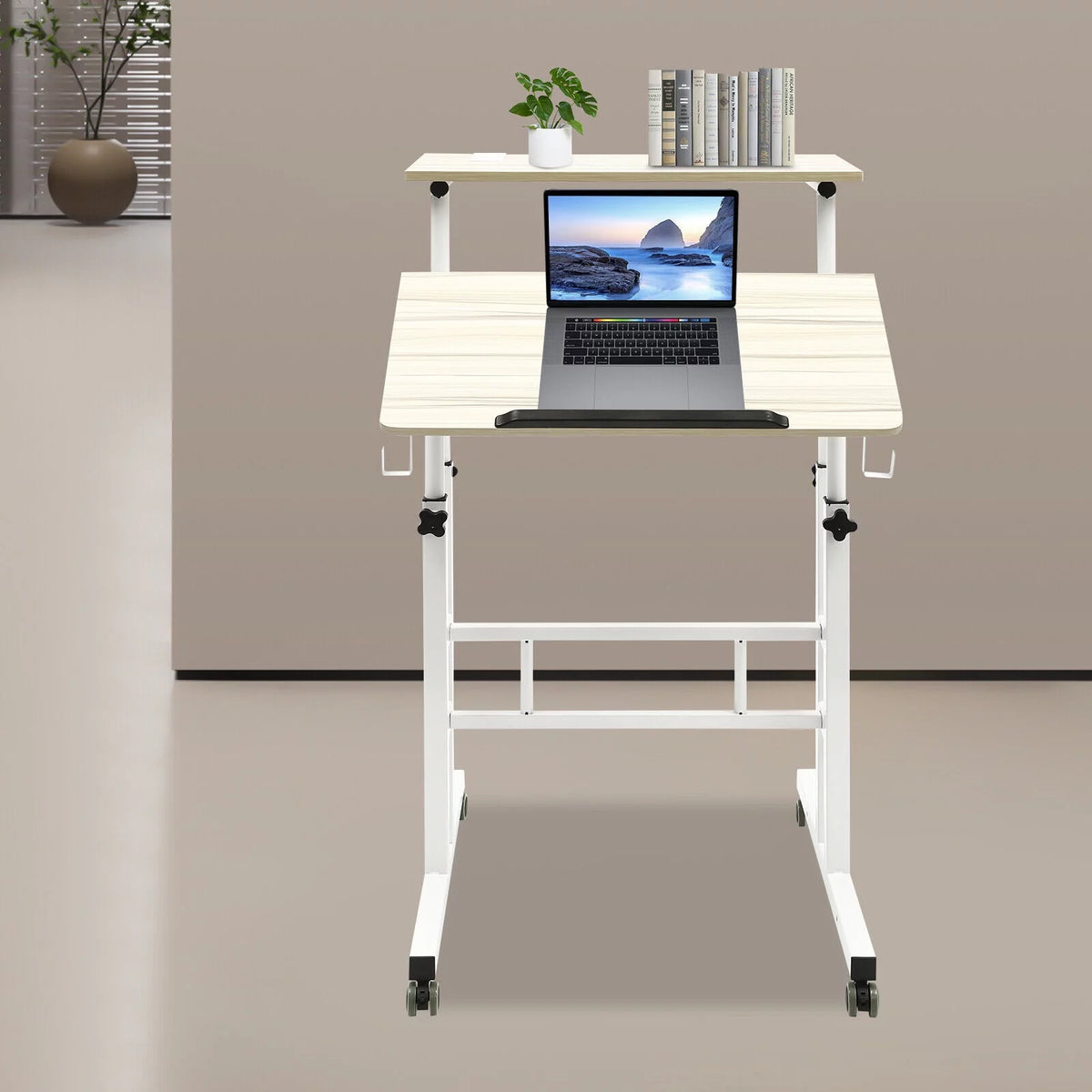 115cm Height Adjustable Rolling Laptop Desk N44667