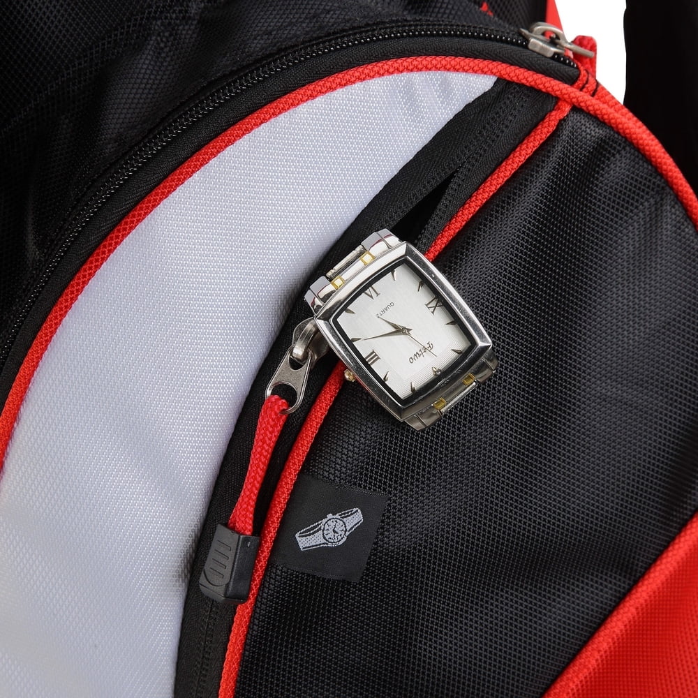 14 Way Cart Golf Bag Black Red M933