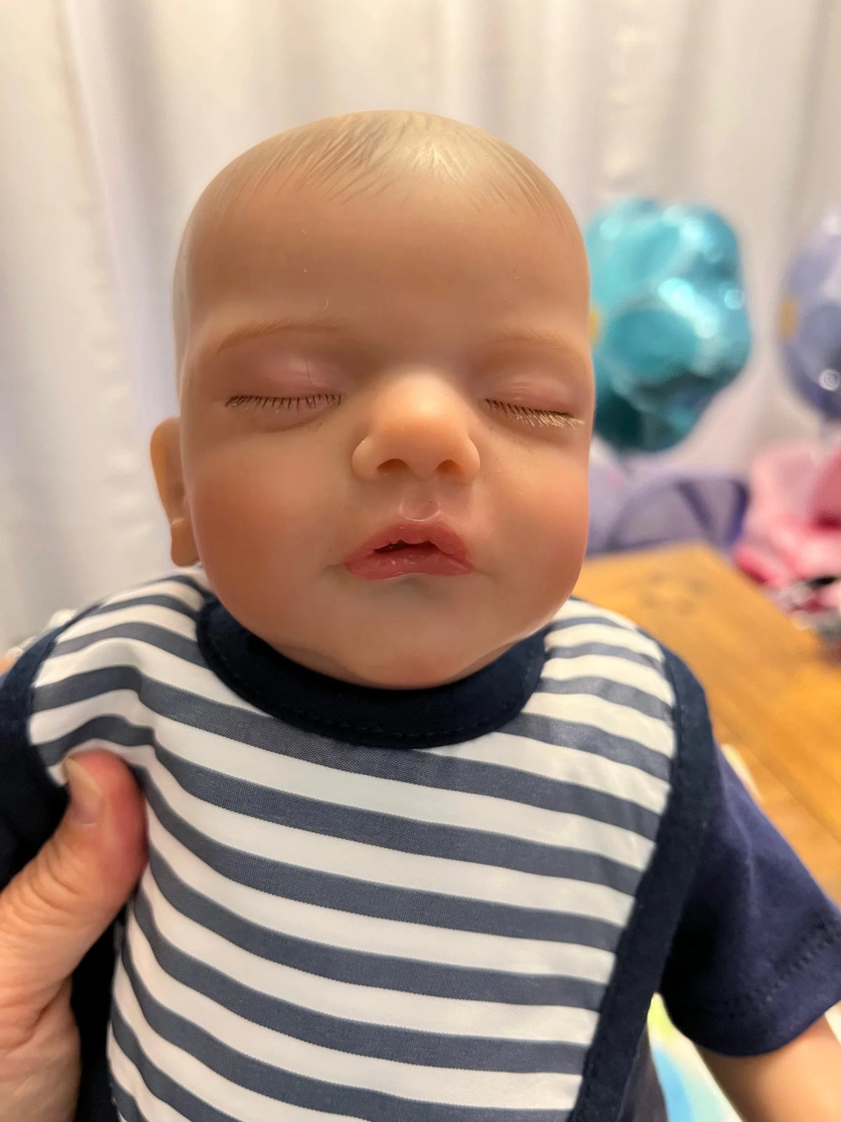19 inch Soft Vinyl Sleeping Boy Doll with Cloth Body A904204