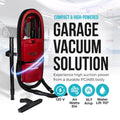 1 Gallon Wall Mounted Garage Vacuum Cleaner with Stretch Hose H455432