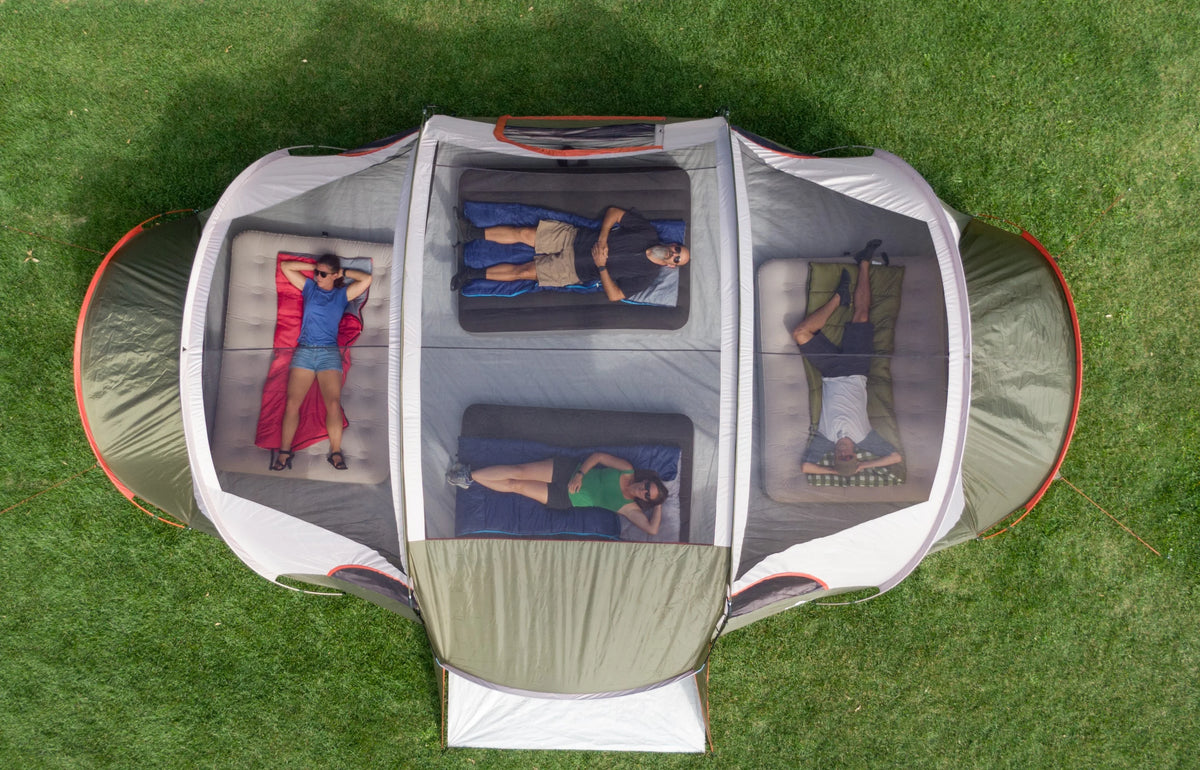 18-Person Cabin Tent with 3 Covered Entrances B438408