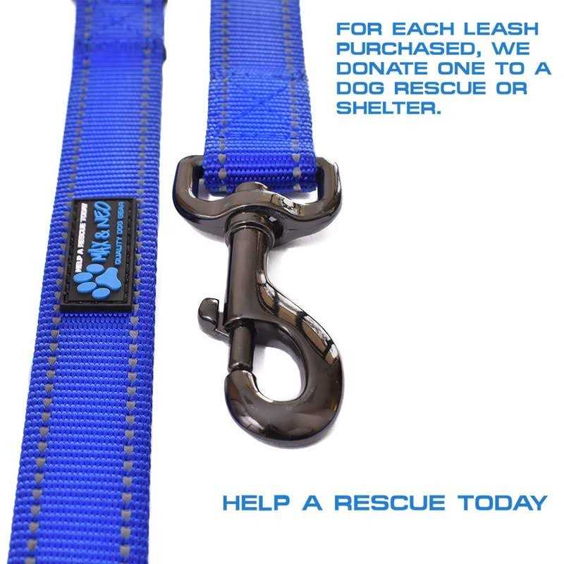 Double Handle Reflective Dog Leash Y38369
