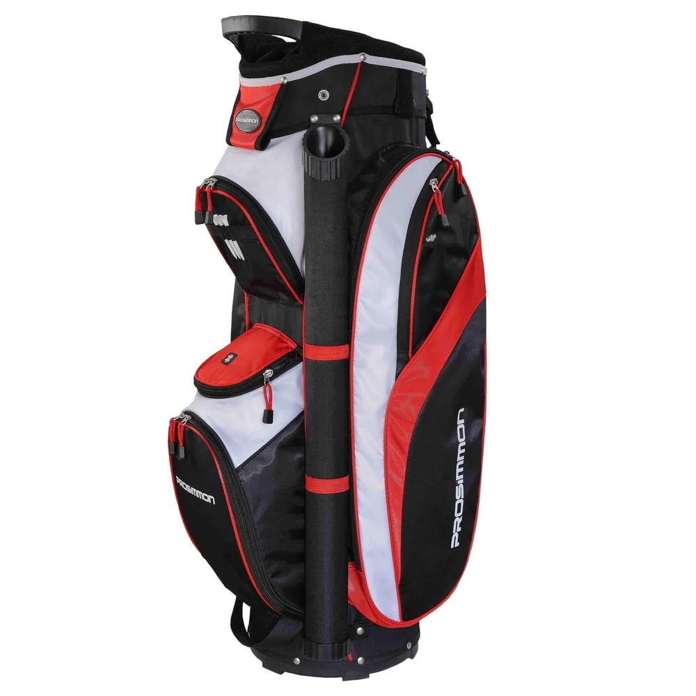 14 Way Cart Golf Bag Black Red M933