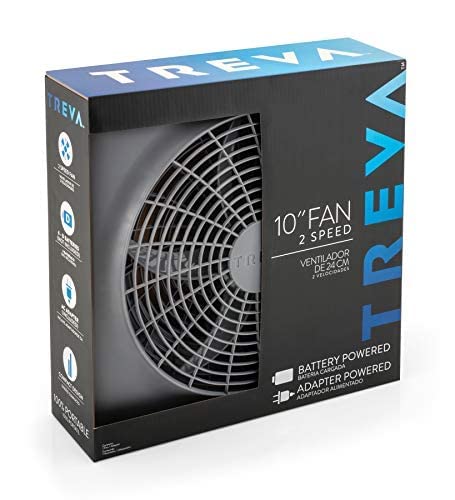 10-Inch Portable Battery Fan, 2 Speed N757