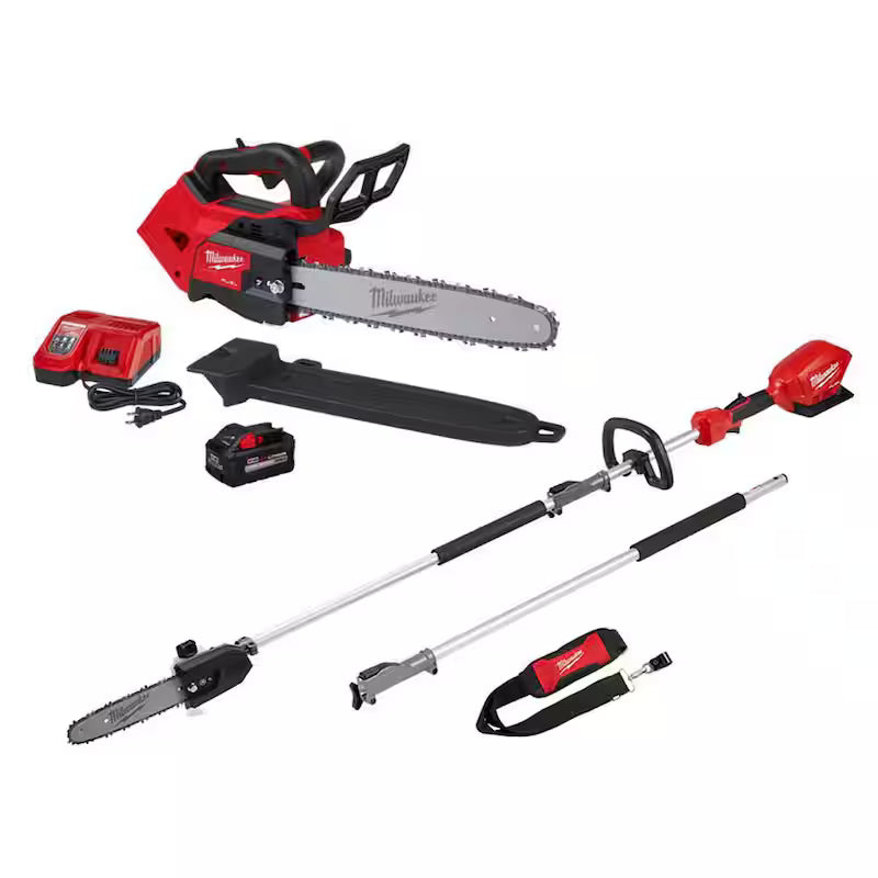 14 in. Cordless Chainsaw and Pole Saw Kit H475348