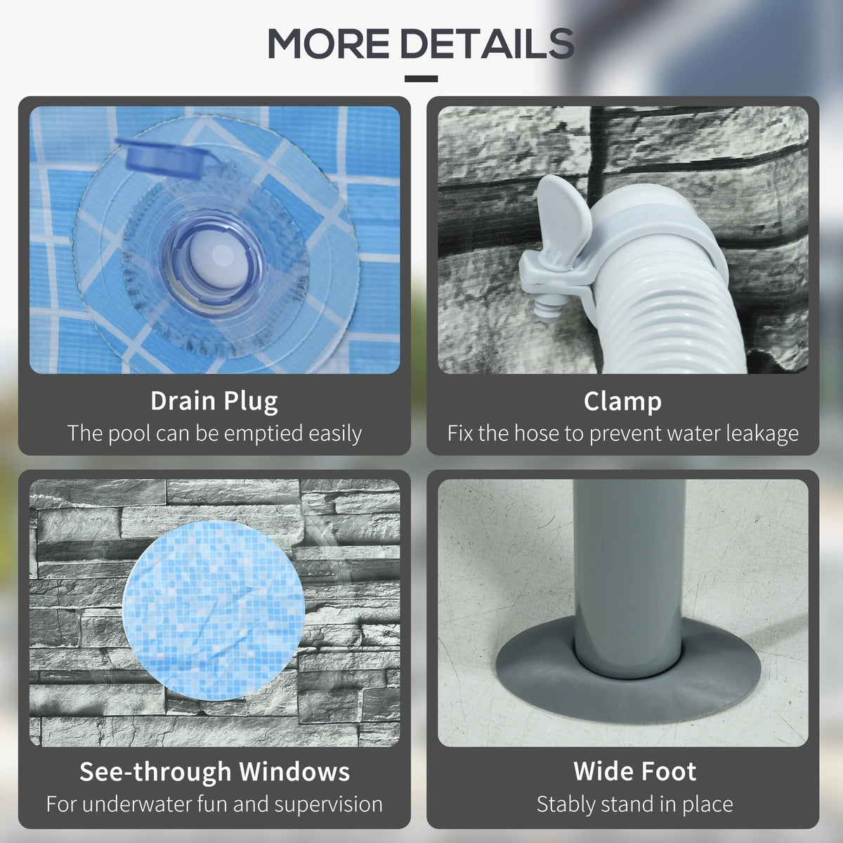 14' Above Ground Pool with Filter Pump R9873